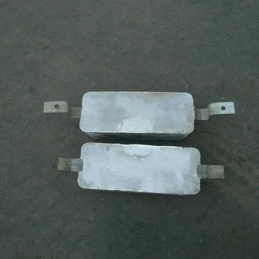 Cathodic Protection Sacrificial Anode Aluminum Anode for Ships Hull for Sale